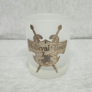 Frosted Medieval Times Rocks Glass